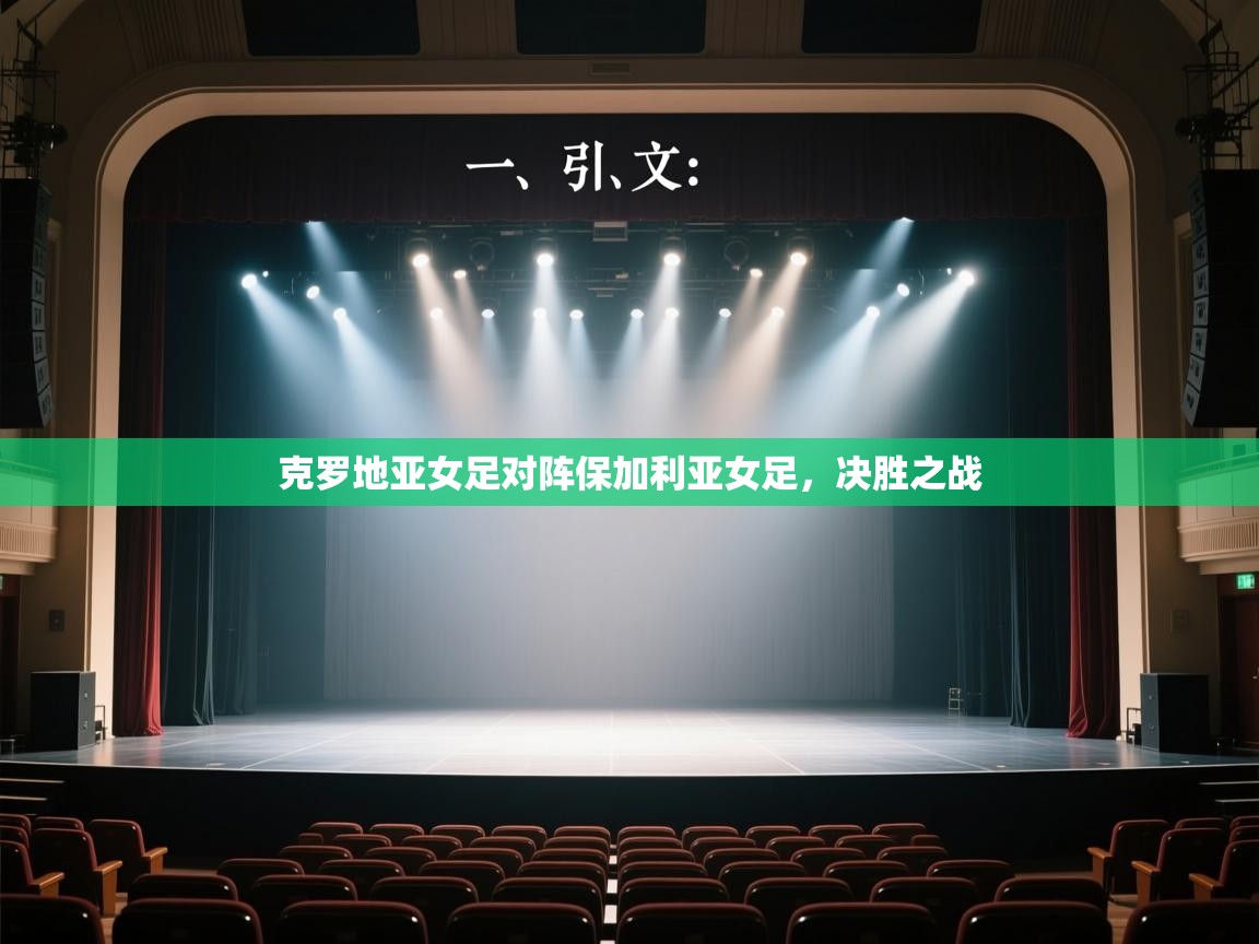 开运体育入口-克罗地亚女足对阵保加利亚女足,决胜之战 第1张