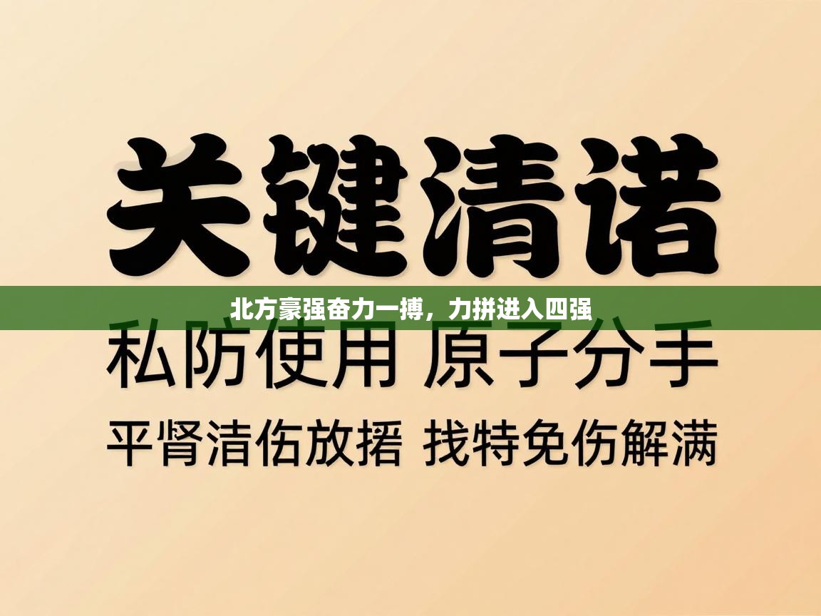 开云体育app安装-北方豪强奋力一搏，力拼进入四强  第2张